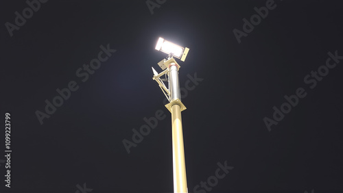 High pole for searchlight photo