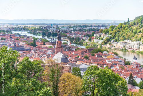 Wallpaper Mural The Heidelberg Old Town view from the Castle garden on the hilltop, Heidelberg, Germany, 19 Aug 2022 Torontodigital.ca