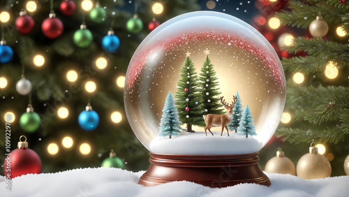 Christmas crystal ball