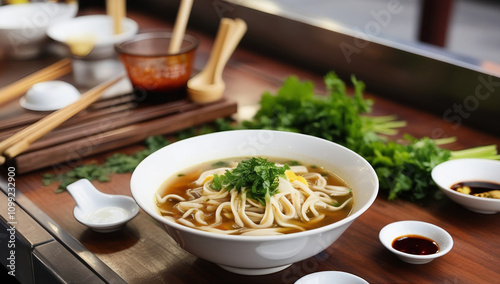 Street Food-Inspired Noodle Soup: Street Food Vibes: Delicious Noodle Bowl