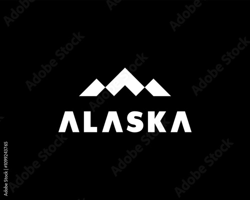 Abstract Mountain Adventure Peak Hill Modern Simple Minimalist Vector Logo Design Illustration