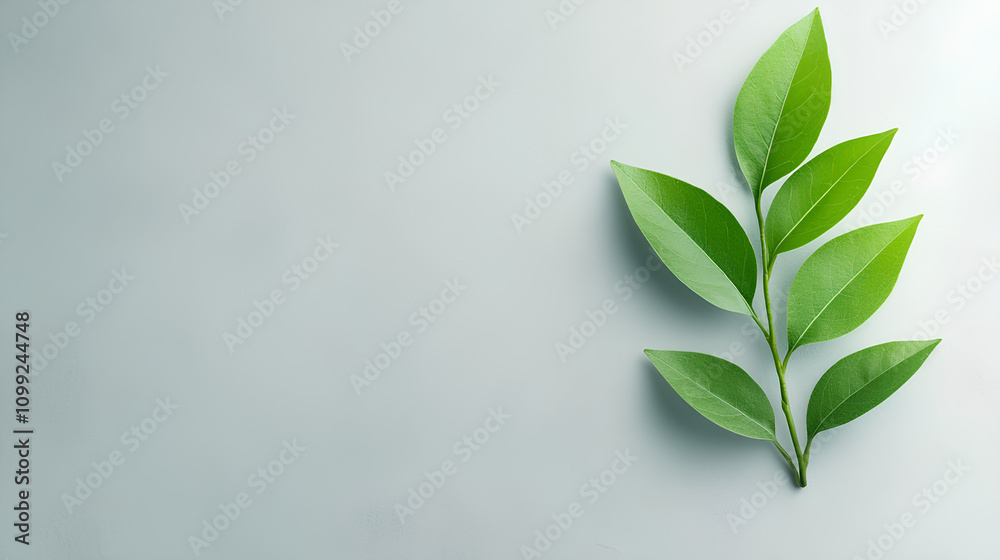 Obraz premium Young Plant Evolution on Light Background