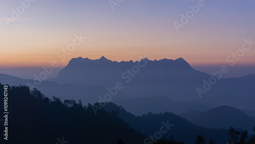 Photograph of Doi Luang Chiang Dao in the morning.