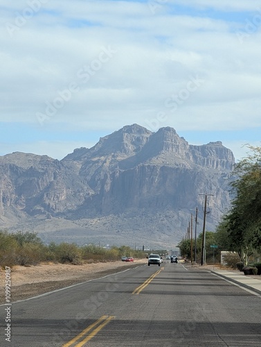 mountain road in the mountains