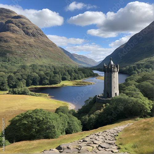 loch shiel glenfinnan monument famous movie shot photo