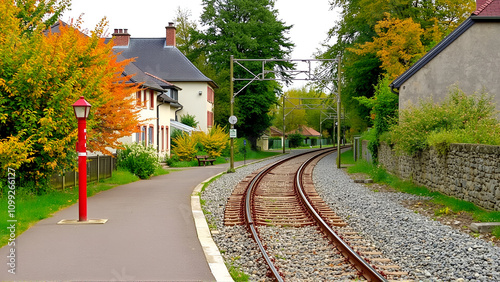 Railway Lines in Redon France photo