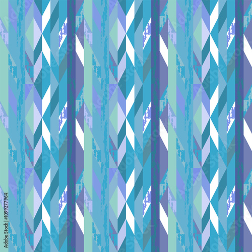 Seamless vector pattern of geometric elements for bed linen, wallpaper and textures