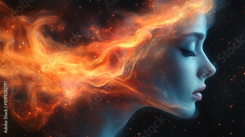 A vibrant image illustrating fatigue, balance, and freshness in the physical states of mind 