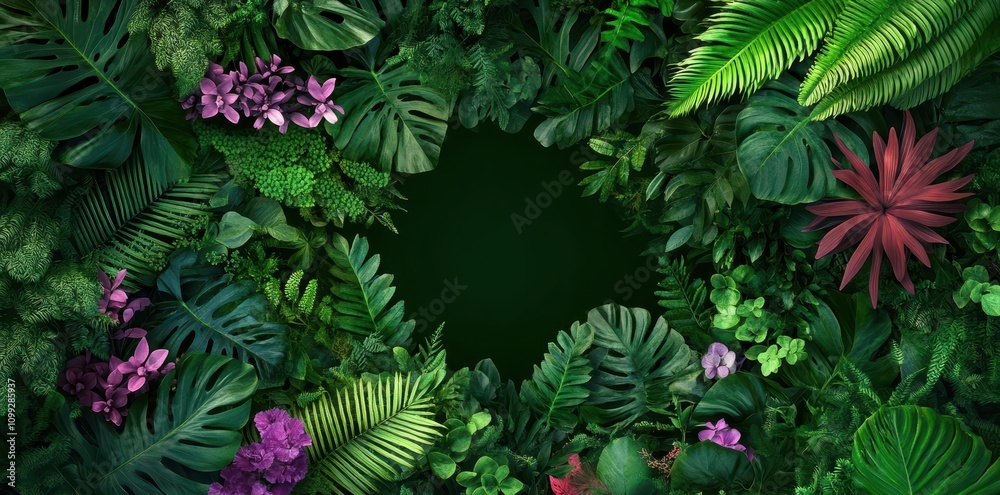 Fototapeta premium Exploring Ancient Herbal Medicine Within a Lush and Vibrant Ecosystem