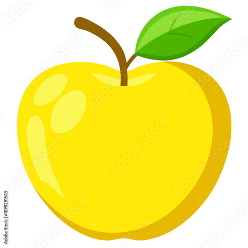 yellow apple clipart Cartoon Illustration drawing