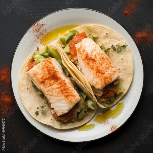 Spiced Fish Tacos with Paprika and Olive Oil photo