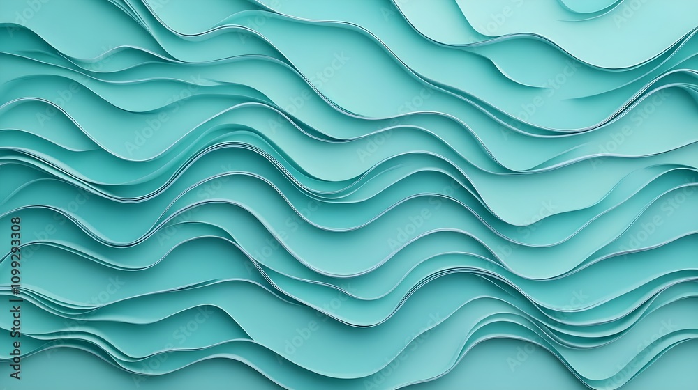 Fototapeta premium Abstract Aqua Wave Pattern