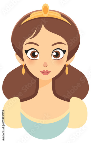 Elegant Princess Vector Illustration