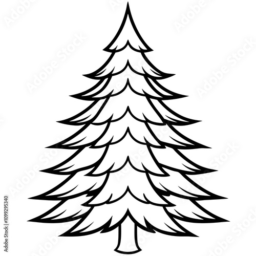 christmas tree silhouette