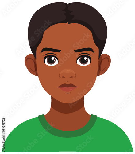 Young Boy Avatar Illustration