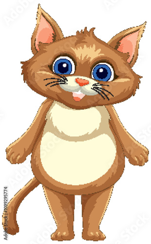 Cute Cartoon Cat Illustration