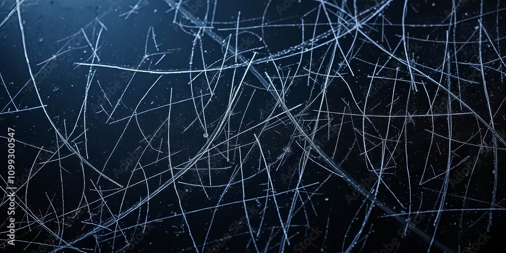Obraz premium Abstract Dark Surface with Intersecting Scratches A Detailed Texture Image