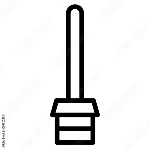 Baton Police Security Line Icon
