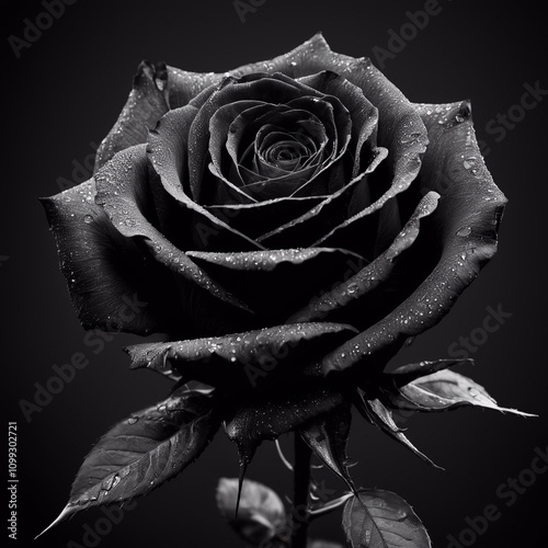 Fototapeta kuchenna Hass - Dunkle Blume der Abneigung