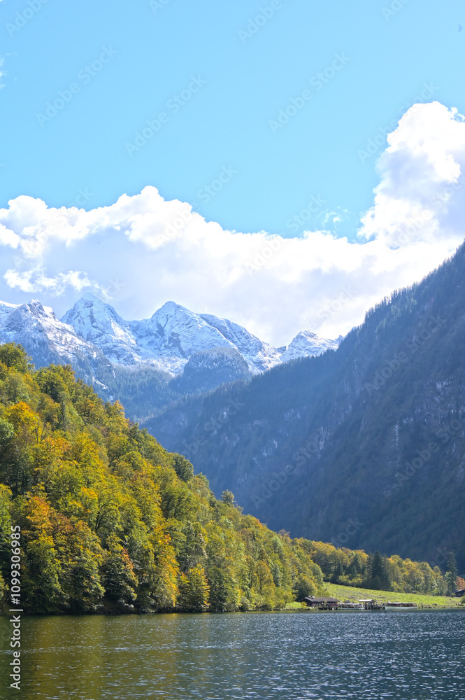 Fototapeta premium Königsee, Salet, Berchtesgardener Alpen
