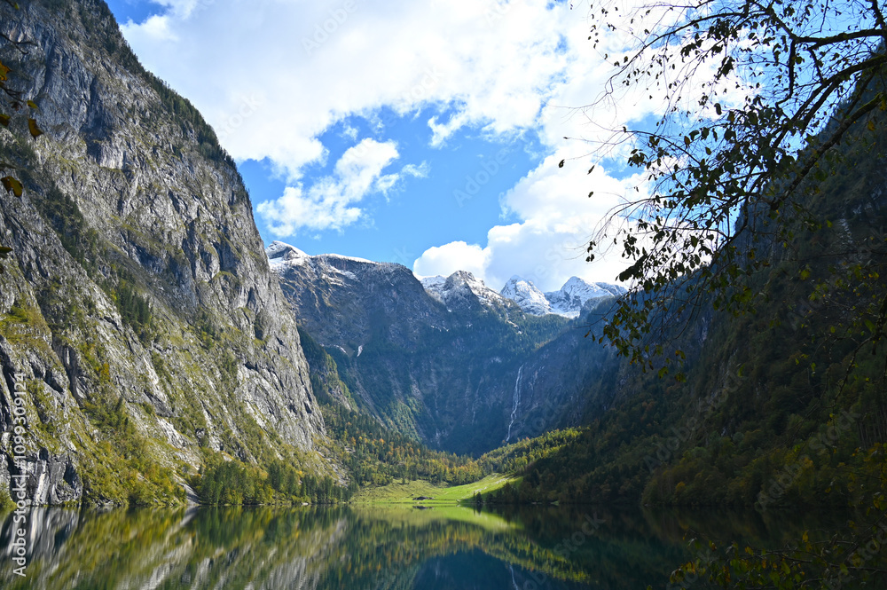 Fototapeta premium Obersee, Königsee, Berchtesgardener Alpen