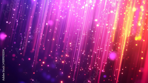 Abstract Background Image: Pink and Orange Light Streaks