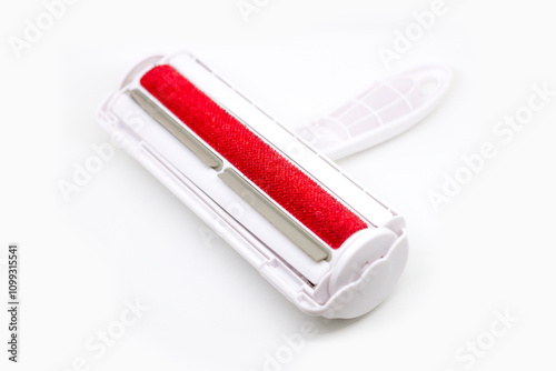Magic roller pet hair remover for dogs and cats, designed to easily clean fur from surfaces, showcased on a clean white background. Ideal for pet care product catalogs, advertisements, or promotional 