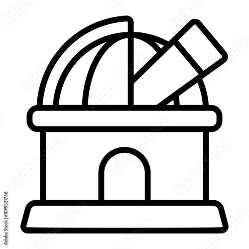 observatory Line Icon
