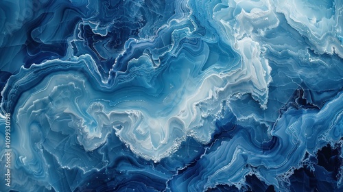 Wallpaper Mural Abstract blue liquid marble texture background. Torontodigital.ca