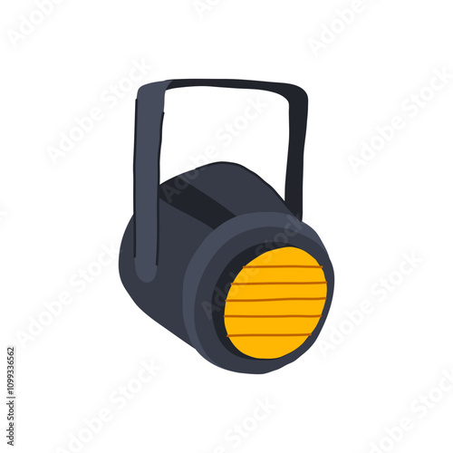 lights spotlight stage cartoon. actress drama, ing ed, er ers lights spotlight stage sign. isolated symbol vector illustration
