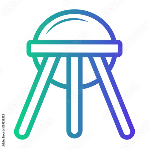 sputnik Line Gradient Icon