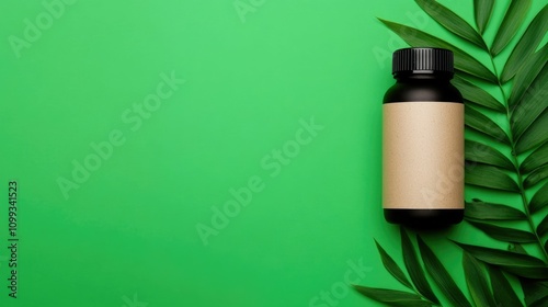 Wallpaper Mural Eco friendly label on a biodegradable product with a vibrant green background highlighting the sustainable environmentally conscious nature of the brand and its commitment to conservation Torontodigital.ca