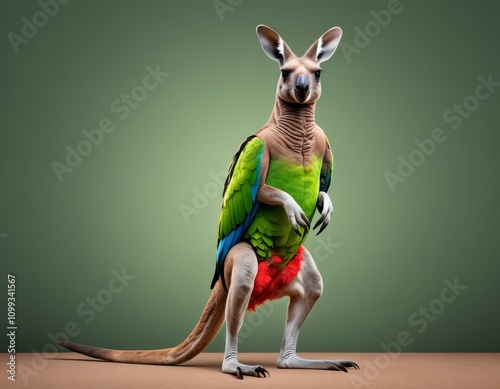 Hybrid animal between kanga...