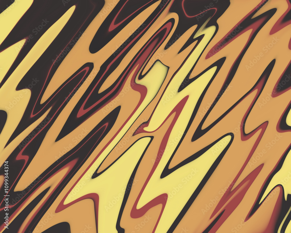 Naklejka premium Marble Ink Background. Brown Yellow Orang Marble Pattern Texture Abstract Background in High Resolution that can be use for Wallpaper or Background