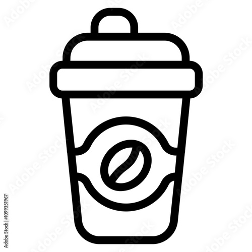 Coffee addiction Line Icon