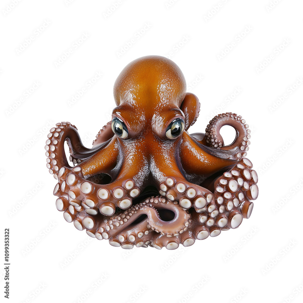 Fototapeta premium Detailed Close-up of a Common Octopus (Octopus vulgaris)