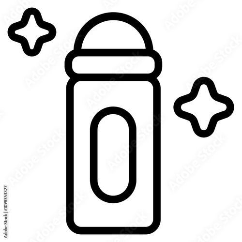 Deodorant roll on Line Icon