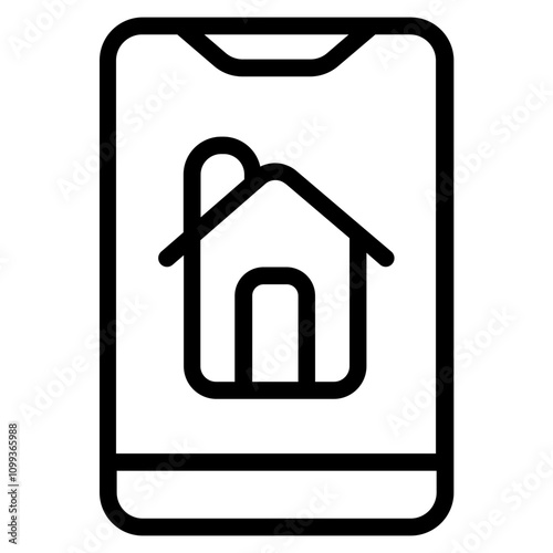 Property online Line Icon