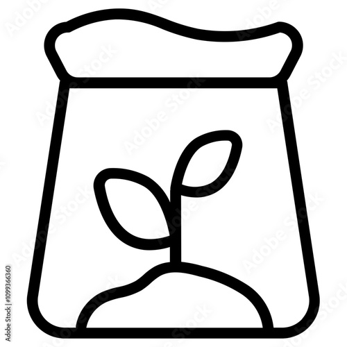 Recycle compost Line Icon