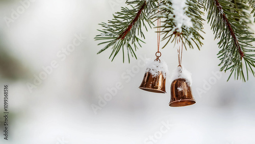 christmas bells on a tree