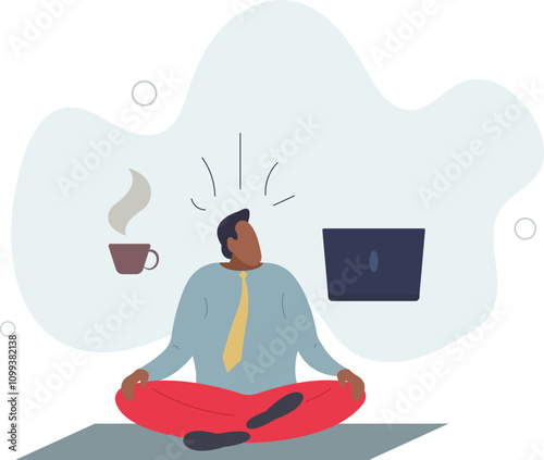 Business guru or expertise, professional advisor or consultant, smart thinking to solve problem concept,.flat characters.