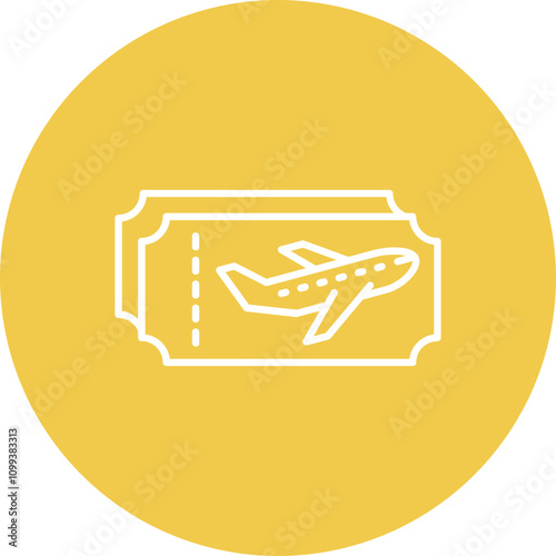 Plane ticket Icon