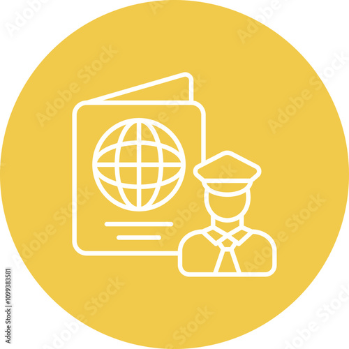 Passport control Icon