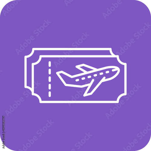 Plane ticket Icon