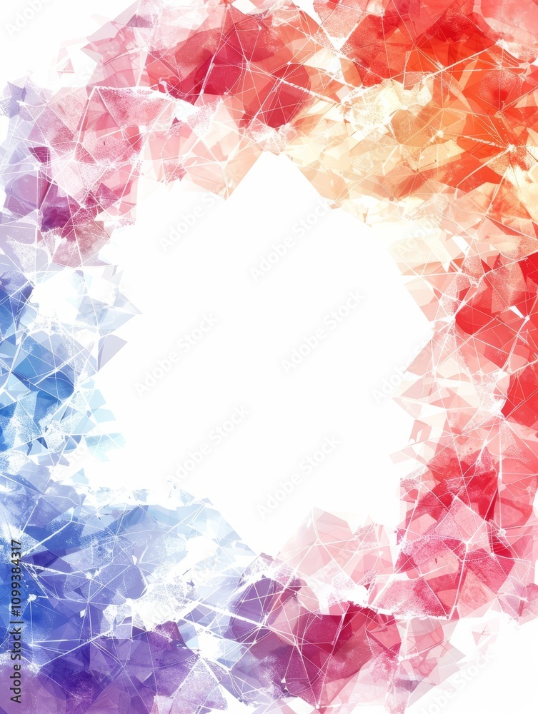 Fototapeta premium Abstract Triangle Background. 3D Triangles. Polygonal Wave Backdrop for text.