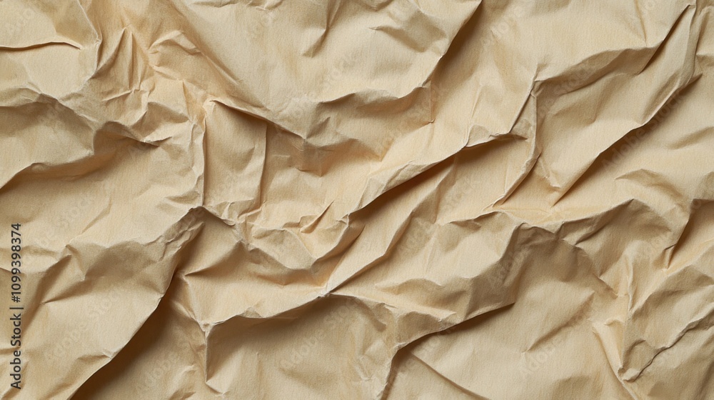 Obraz premium light brown parchment texture, seamless background, high detail, subtle wrinkles, aged paper, warm tones, minimalistic