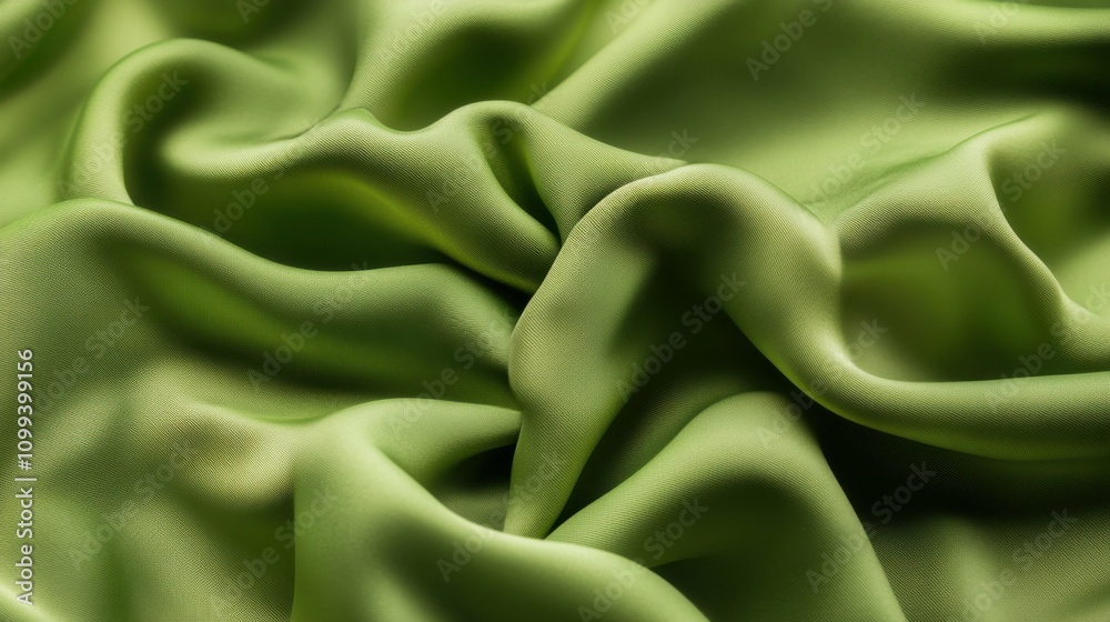 Fototapeta premium soft matte green fabric texture, seamless background, smooth surface, high detail, subtle pattern, minimalistic, cozy feel