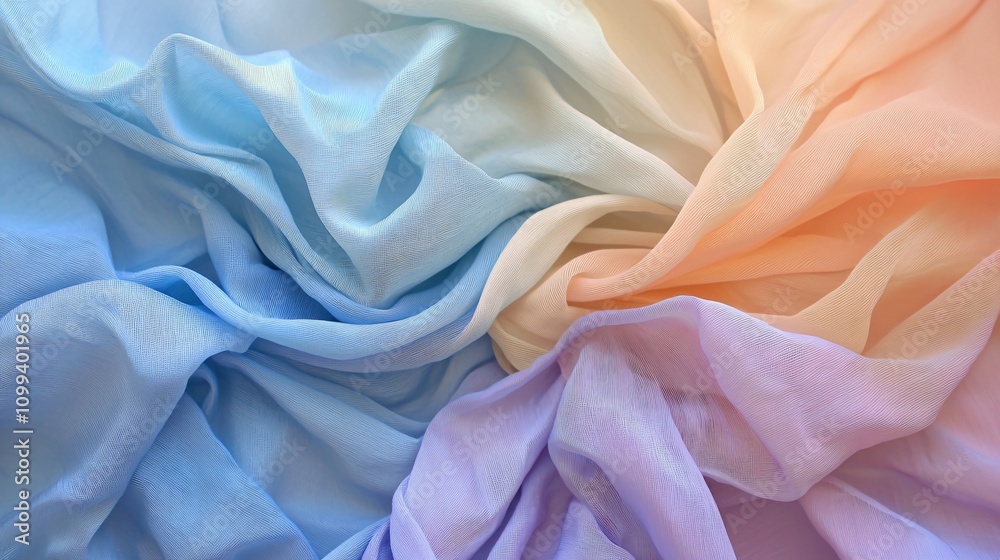 Obraz premium Vibrant Tiedye Fabric Patterns Textile Art Studio Creative Project Artistic Environment Close-Up View Colorful Design Inspiration