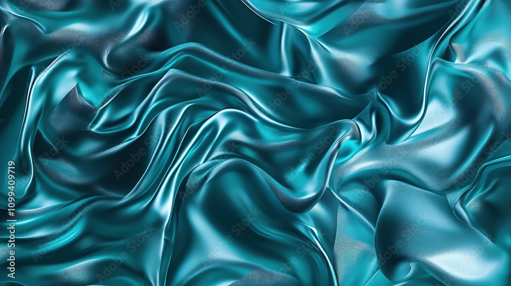 Obraz premium Abstract Network in Aqua Tones.