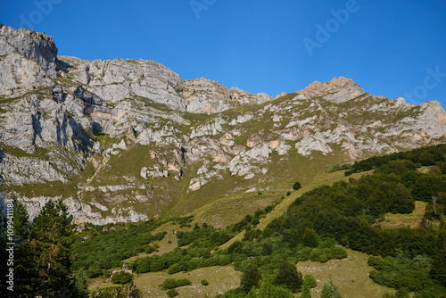 Beautiful view on mountains Peaks of Europe photo